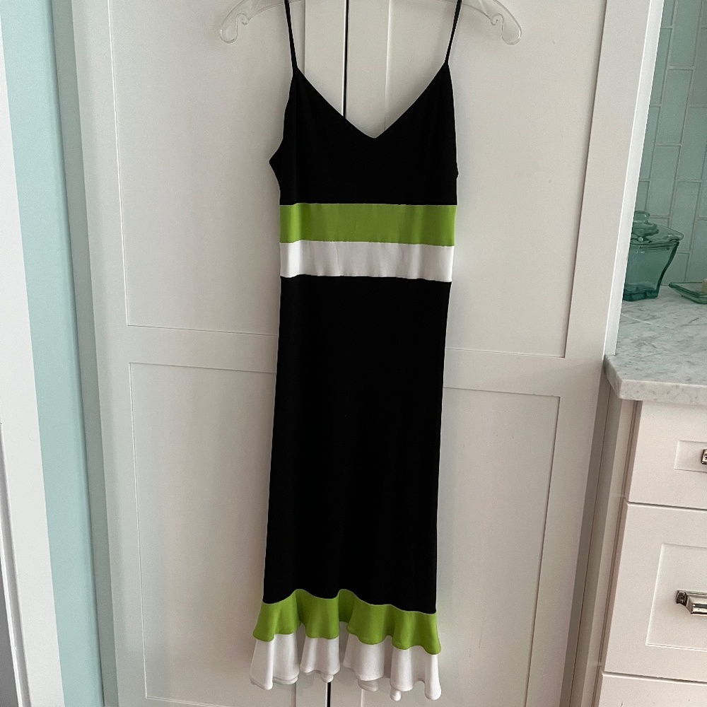 Black spaghetti strap dress